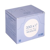 Игла одноразовая медицинская инъекционная стерильная MESOLIFE 33G 0,20*4 мм 100/5000